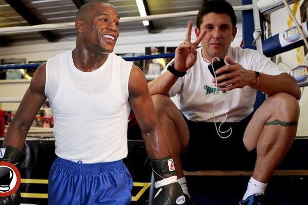 Boxer Floyd Mayweather Jr. arrives for a news conference, Wednesday, March 11, 2015, in Los Angeles. Mayweather is scheduled to fight Manny Pacquiao, of the Philippines, in Las Vegas on May 2. (AP Photo/Jae C. Hong)