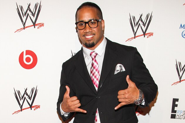 WWE Superstar Joshua Fatu (AKA Jey Uso) arrives at the Superstars of Hope honors Make A Wish Foundation event at The Beverly Hills Hotel on Thursday, August 15, 2013 in Beverly Hills, Calif. (Photo by Paul A. Hebert/Invision/AP)
