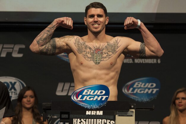 Nov 5, 2013; Fort Campbell, KY, USA; Chris Camozzi during the weigh-in for UFC-Fight for the Troops at Fort Campbell. Mandatory Credit: Joshua Lindsey-USA TODAY Sports