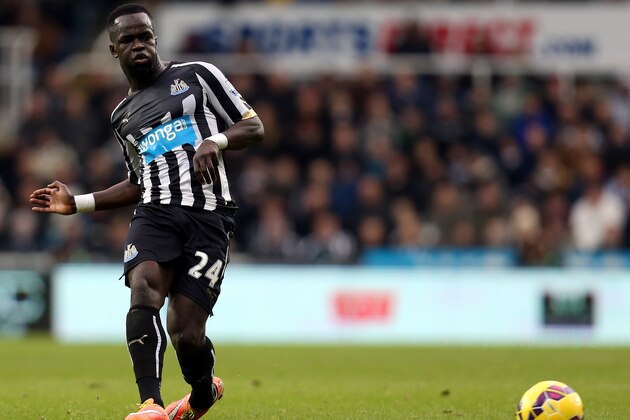 Newcastle United's Cheick Tiote during their English Premier League soccer match against Chelsea at St James' Park, Newcastle, England, Saturday, Dec. 6, 2014. (AP Photo/Scott Heppell)