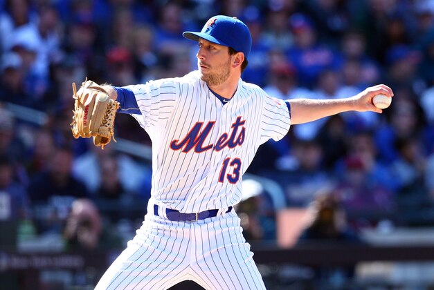 Apr 13, 2015; New York City, NY, USA; New York Mets relief pitcher Jerry Blevins (13) pitches against the Philadelphia Phillies during opening day at Citi Field. Mandatory Credit: Brad Penner-USA TODAY Sports