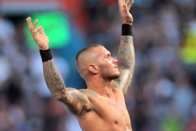 Randy Orton at WrestleMania XXVIII in Sun Life Stadium on April 1, 2012 in Miami, Florida. (AP Images/Marc Serota)