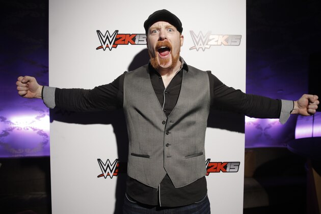WWE Superstar Sheamus attends the WWE 2K15 SummerSlam Confidential Panel at Club Nokia, on Saturday, August 16, 2014 in Los Angeles. (Photo by Todd Williamson/Invision for 2K/AP Images)