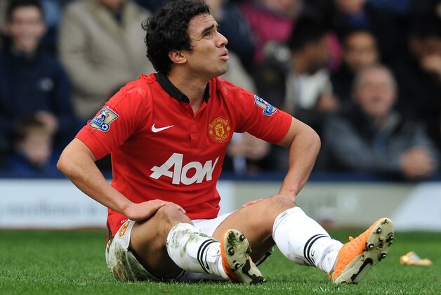 Manchester United's Rafael during the English Premier League soccer match between West Bromwich Albion and Manchester United at The Hawthorns Stadium in West Bromwich, England, Saturday, March 8, 2014.  (AP Photo/Rui Vieira)