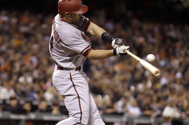 Arizona Diamondbacks' Paul Goldschmidt swings against the San Francisco Giants during a baseball game Thursday, April 16, 2015, in San Francisco. (AP Photo/Ben Margot)