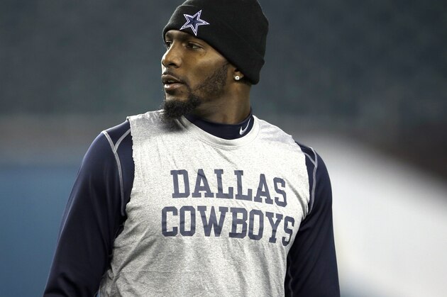 Jan 4, 2015; Arlington, TX, USA; Dallas Cowboys wide receiver Dez Bryant (88) before the game against the Detroit Lions in the NFC Wild Card Playoff Game at AT&T Stadium. Mandatory Credit: Kevin Jairaj-USA TODAY Sports