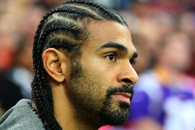 LONDON, ENGLAND - SEPTEMBER 29:  Boxer David Haye looks on prior to the NFL International Series game between Pittsburgh Steelers and Minnesota Vikings at Wembley Stadium on September 29, 2013 in London, England.  (Photo by Julian Finney/Getty Images)