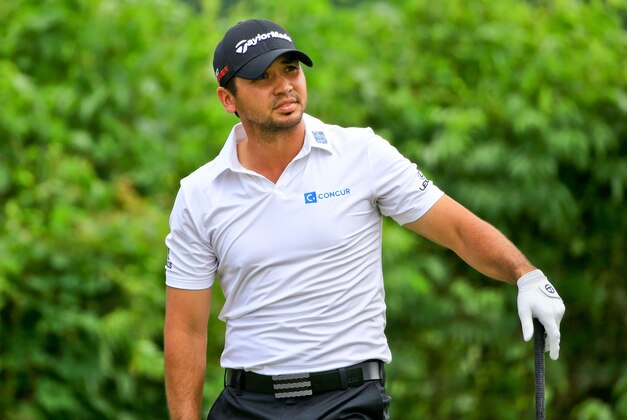 Apr 26, 2015; Avondale, LA, USA;  Jason Day stands at the second tee box during the final round of the Zurich Classic at TPC Louisiana. Mandatory Credit: Derick E. Hingle-USA TODAY Sports