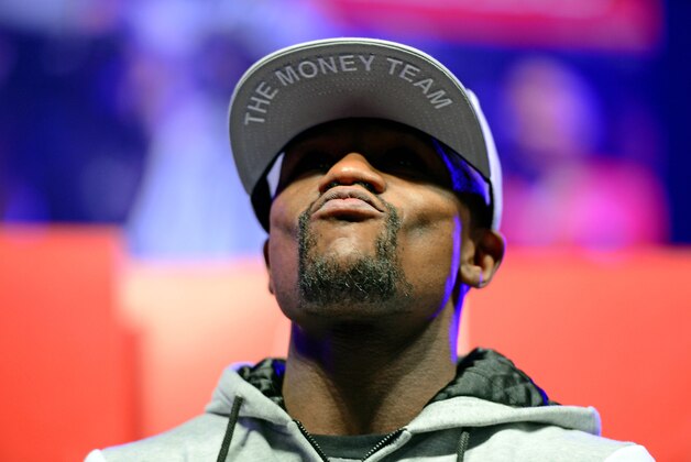 Apr 28, 2015; Las Vegas, NV, USA; Floyd Mayweather arrives for his upcoming boxing fight on Saturday night against Manny Pacquiao (not pictured) at MGM Grand Garden Arena. Mandatory Credit: Joe Camporeale-USA TODAY Sports