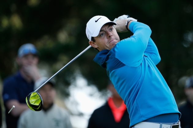 SAN FRANCISCO, CA - APRIL 29:  Rory McIlroy of Northern Ireland hits his tee shot on the seventh hole during round one of the World Golf Championship Cadillac Match Play at TPC Harding Park on April 29, 2015 in San Francisco, California.  (Photo by Ezra Shaw/Getty Images)
