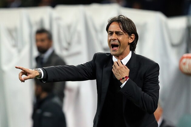 MILAN, ITALY - APRIL 29:  Head coach of Milan Filippo Inzaghi gestures during the Serie A match between AC Milan and Genoa CFC  at Stadio Giuseppe Meazza on April 29, 2015 in Milan, Italy.  (Photo by Maurizio Lagana/Getty Images)