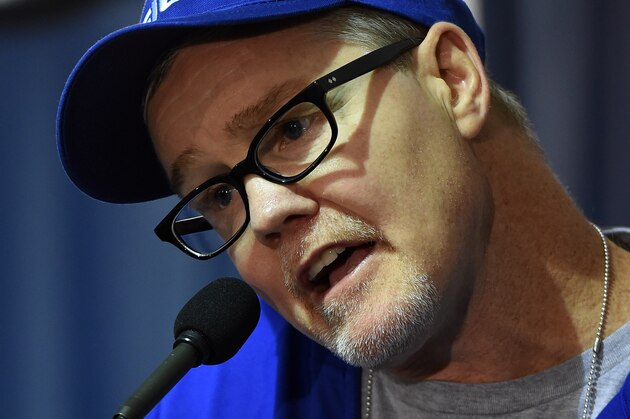 LAS VEGAS, NV - APRIL 30:  WBO welterweight champion Manny Pacquiao's trainer Freddie Roach speaks during a news conference ahead of the unification fight between Pacquiao and WBC/WBA welterweight champion Floyd Mayweather Jr. at MGM Grand Hotel & Casino on April 29, 2015 in Las Vegas, Nevada. The two boxers will face each other on May 2, 2015 in Las Vegas.  (Photo by Ethan Miller/Getty Images)