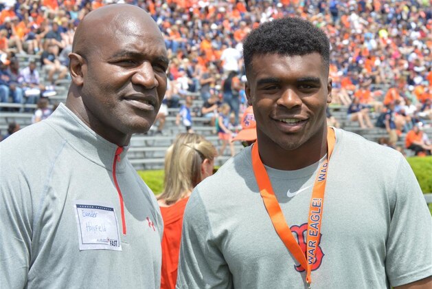 Auburn is believed to be in the lead for 4-star running back Elijah Holyfield (right), son of former boxing champion Evander Holyfield, but can a new Alabama offer mix things up?