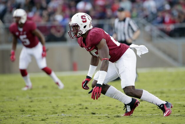 Stanford cornerback Alex Carter during an NCAA college football game against Utah on Saturday, Nov. 15, 2014, in Stanford, Calif. (AP Photo/Marcio Jose Sanchez)
