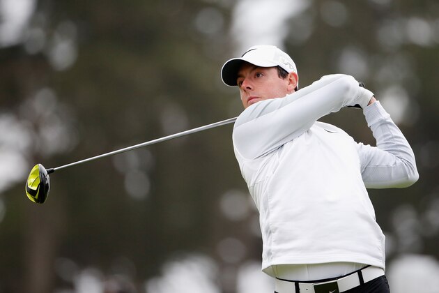 SAN FRANCISCO, CA - MAY 02:  Rory McIlroy of Northern Ireland hits his tee shot on the 16th hole during his quarter final match in the World Golf Championships Cadillac Match Play at TPC Harding Park on May 2, 2015 in San Francisco, California.  (Photo by Christian Petersen/Getty Images)