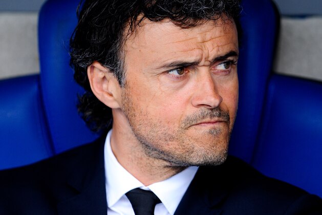 BARCELONA, SPAIN - APRIL 25:  Head coach Luis Enrique of FC Barcelona looks on during the La Liga match between RCD Espanyol and FC Barcelona at Cornella-El Prat Stadium on April 25, 2015 in Barcelona, Spain.  (Photo by David Ramos/Getty Images)