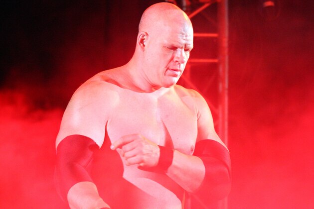 DURBAN, SOUTH AFRICA - JULY 08:  The Big Red Monster Kane during the WWE Smackdown Live Tour at Westridge Park Tennis Stadium on July 08, 2011 in Durban, South Africa.  (Photo by Steve Haag/Gallo Images/Getty Images)