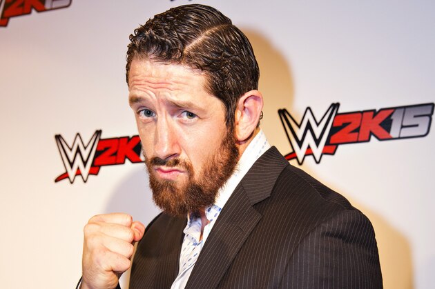 IMAGE DISTRIBUTED FOR 2K - WWE Superstar Bad News Barrett strikes a pose at the WWE 2K15 Press Event at Cicada Restaurant, on Saturday, August 16, 2014 in Los Angeles. (Photo by Colin Young-Wolff/Invision for 2K/AP Images)