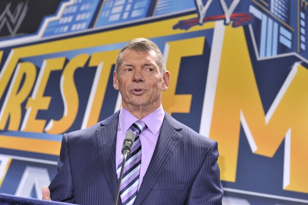 EAST RUTHERFORD, NJ - FEBRUARY 16: Vince McMahon attends a press conference to announce that WWE Wrestlemania 29 will be held at MetLife Stadium in 2013 at MetLife Stadium on February 16, 2012 in East Rutherford, New Jersey. (Photo by Michael N. Todaro/Getty Images)