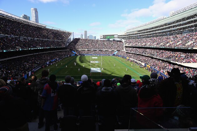 CHICAGO, IL - NOVEMBER 01:  A general view of Soldier Field as the United States of America Eagles take on the New Zealand All Blacks during an International Test Match on November 1, 2014 in Chicago, Illinois.  (Photo by Jonathan Daniel/Getty Images)