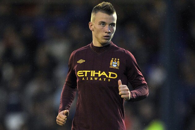 OLDHAM, ENGLAND - JULY 31:  Albert Rusnak of Manchester City in action during the pre season friendly match between Oldham Athletic and Manchester City at Boundry Park on July 31, 2012 in Oldham, England. (Photo by Clint Hughes/Getty Images)
