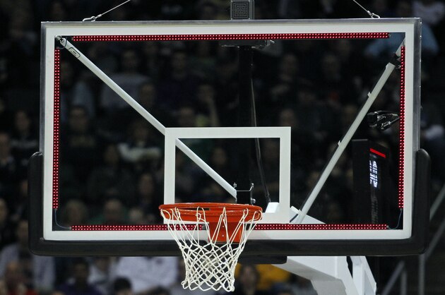 PITTSBURGH, PA - MARCH 21:  A view of the backboard, rim and net during the third round of the 2015 NCAA Men's Basketball Tournament at Consol Energy Center on March 21, 2015 in Pittsburgh, Pennsylvania.  (Photo by Justin K. Aller/Getty Images)