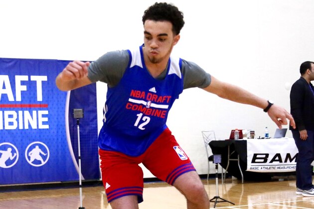 Former Duke guard Tyus Jones looked to improve his draft stock.