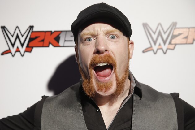 WWE Superstar Sheamus attends the WWE 2K15 SummerSlam Confidential Panel at Club Nokia, on Saturday, August 16, 2014 in Los Angeles. (Photo by Todd Williamson/Invision for 2K/AP Images)