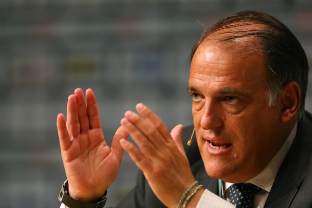 MANCHESTER, ENGLAND - SEPTEMBER 10: Javier Tebas, President of Liga de Futbol Profesional during the Soccerex European Forum Conference Programme on September 10, 2014 in Manchester, England. (Photo by Dave Thompson/Getty Images) MANCHESTER, ENGLAND - SEPTEMBER 10: Javier Tebas, President of Liga de Futbol Profesional during the Soccerex European Forum Conference Programme on September 10, 2014 in Manchester, England. (Photo by Dave Thompson/Getty Images)