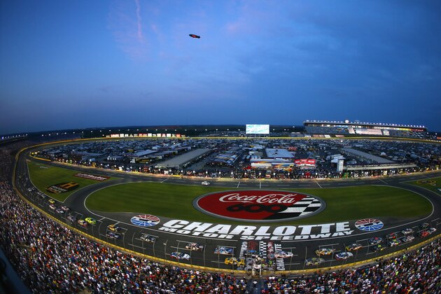 CHARLOTTE, NC - MAY 25: A general view of the speedway during the NASCAR Sprint Cup Series Coca-Cola 600 at Charlotte Motor Speedway on May 25, 2014 in Charlotte, North Carolina.  (Photo by Streeter Lecka/Getty Images)