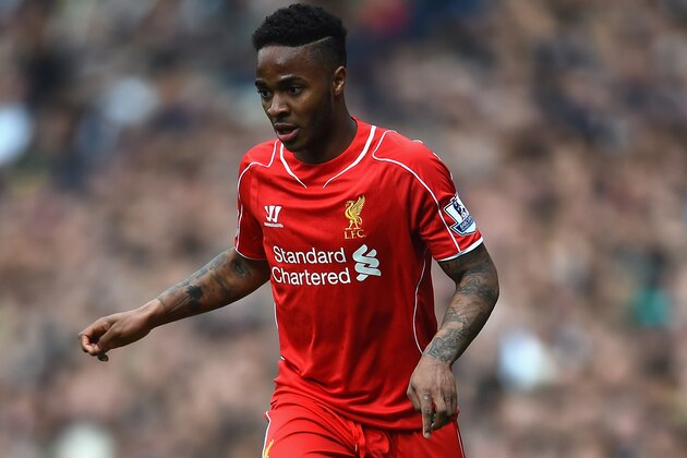 WEST BROMWICH, ENGLAND - APRIL 25:  Raheem Sterling of Liverpool in action during the Barclays Premier League match between West Bromwich Albion and Liverpool at The Hawthorns on April 25, 2015 in West Bromwich, England.  (Photo by Laurence Griffiths/Getty Images)