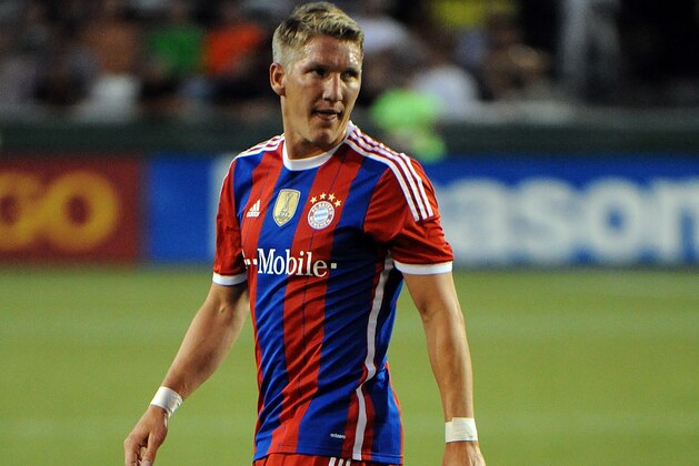 PORTLAND, OR - AUGUST 06: Bastian Schweinsteiger #31 walks out on to the pitch during the second half of the game against the MLS All-Stars st Providence Park on August 6, 2014 in Portland, Oregon.  (Photo by Steve Dykes/Getty Images)