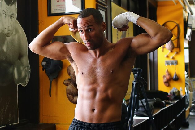 BOSTON, MA - MAY 20: James DeGale works out at The Ring Boxing Club in preparation for his super middleweight bout against Andre Dirrell on May 20, 2015 in Boston, Massachusetts. (Photo by Maddie Meyer/Getty Images) BOSTON, MA - MAY 20: James DeGale works out at The Ring Boxing Club in preparation for his super middleweight bout against Andre Dirrell on May 20, 2015 in Boston, Massachusetts. (Photo by Maddie Meyer/Getty Images)
