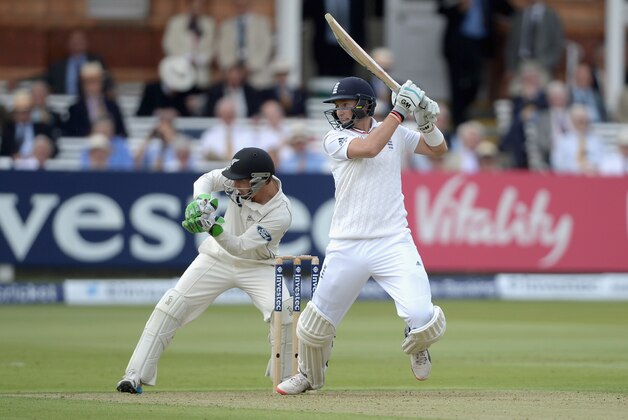 LONDON, ENGLAND - MAY 21:  Joe Root of England bats during day one of 1st Investec Test match between England and New Zealand at Lord's Cricket Ground on May 21, 2015 in London, England.  (Photo by Gareth Copley/Getty Images)