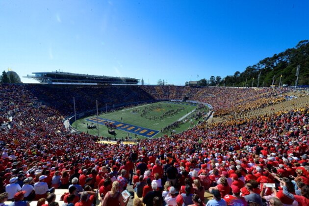 BERKELEY, CA - SEPTEMBER 14: A general view inside California Memorial Stadium prior to the start of an NCAA football game between the Ohio State Buckeyes and California Golden Bears at California Memorial Stadium on September 14, 2013 in Berkeley, California. (Photo by Thearon W. Henderson/Getty Images) BERKELEY, CA - SEPTEMBER 14: A general view inside California Memorial Stadium prior to the start of an NCAA football game between the Ohio State Buckeyes and California Golden Bears at California Memorial Stadium on September 14, 2013 in Berkeley, California. (Photo by Thearon W. Henderson/Getty Images)
