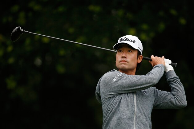 FORT WORTH, TX - MAY 21:   Kevin Na hits a shot from the 11th tee during the first round of the Crowne Plaza Invitational at the Colonial Country Club on May 21, 2015 in Fort Worth, Texas.  (Photo by Tom Pennington/Getty Images)