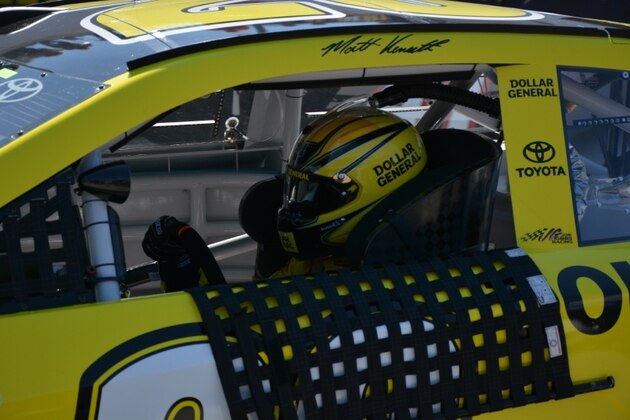 Matt Kenseth after practice at Daytona International Speedway.