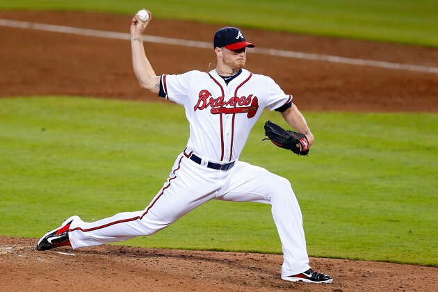 ATLANTA, GA - MAY 05:  Pitcher Shelby Miller #17 of the Atlanta Braves throws a pitch in the sixth inning during the game against the Philadelphia Phillies at Turner Field on May 5, 2015 in Atlanta, Georgia.  (Photo by Mike Zarrilli/Getty Images)