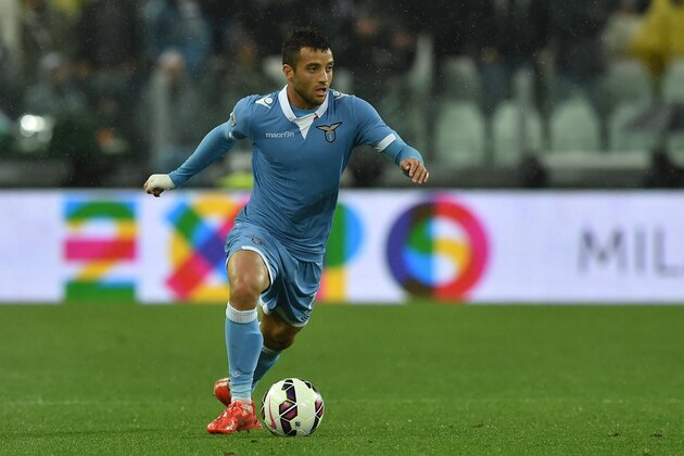 TURIN, ITALY - APRIL 18:  Felipe Anderson of SS Lazio in action during the Serie A match between Juventus FC and SS Lazio at Juventus Arena on April 18, 2015 in Turin, Italy.  (Photo by Valerio Pennicino/Getty Images)