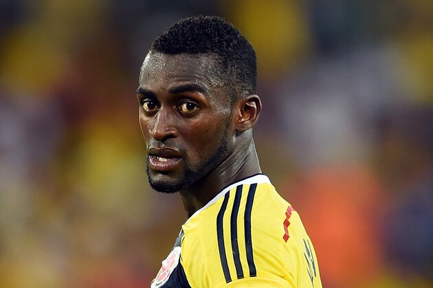 CUIABA, BRAZIL - JUNE 24:  Jackson Martinez of Colombia looks on during the 2014 FIFA World Cup Brazil Group C match between Japan and Colombia at Arena Pantanal on June 24, 2014 in Cuiaba, Brazil.  (Photo by Christopher Lee/Getty Images)