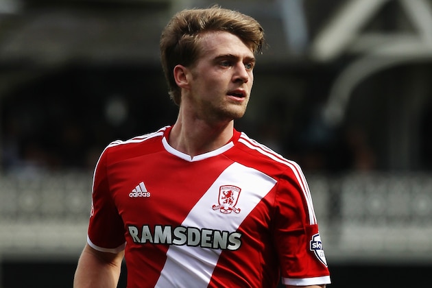 LONDON, ENGLAND - APRIL 25:  Patrick Bamford of Middlesbrough in action during the Sky Bet Championship match between Fulham and Middlesbrough at Craven Cottage on April 25, 2015 in London, England.  (Photo by Ker Robertson/Getty Images)
