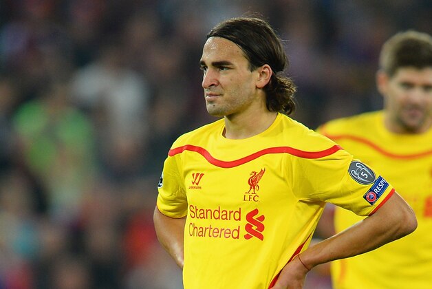 BASEL, SWITZERLAND - OCTOBER 01:  Lazar Markovic of Liverpool looks on during the UEFA Champions League Group B match between FC Basel 1893 and Liverpool FC at St. Jakob Stadium on October 1, 2014 in Basel, Switzerland.  (Photo by Jamie McDonald/Getty Images)