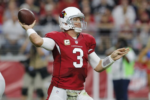Arizona Cardinals quarterback Carson Palmer (3) throws against the St. Louis Rams during the second half of an NFL football game, Sunday, Nov. 9, 2014, in Glendale, Ariz. (AP Photo/Rick Scuteri)