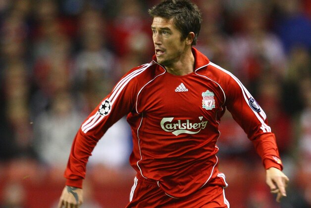 LIVERPOOL, UNITED KINGDOM - NOVEMBER 06:   Harry Kewell of Liverpool in action during the UEFA Champions League Group A match between Liverpool and Besiktas at Anfield on November 6, 2007 in Liverpool, England. (Photo by Laurence Griffiths/Getty Images)