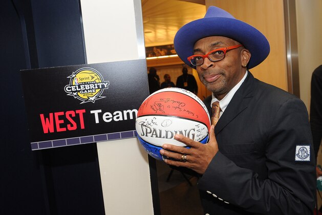 NEW YORK, NY - FEBRUARY 13: Actor/Director Spike Lee smiles for a photo during the Sprint NBA All-Star Celebrity Game as part of 2015 All-Star Weekend at Madison Square Garden on February 13, 2015 in New York, New York. NOTE TO USER: User expressly acknowledges and agrees that, by downloading and/or using this photograph, user is consenting to the terms and conditions of the Getty Images License Agreement.  Mandatory Copyright Notice: Copyright 2015 NBAE (Photo by Juan Ocampo/NBAE via Getty Images)