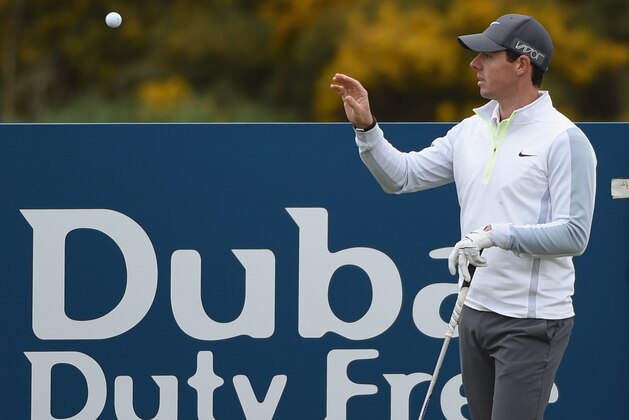 NEWCASTLE, NORTHERN IRELAND - MAY 27:  Rory McIlroy of Northern catches his ball during the Pro-Am round prior to the Irish Open at Royal County Down Golf Club on May 27, 2015 in Newcastle, Northern Ireland.  (Photo by Ross Kinnaird/Getty Images)