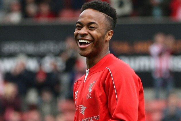 STOKE ON TRENT, ENGLAND - MAY 24:  Raheem Sterling of Liverpool warms up prior to the Barclays Premier League match between Stoke City and Liverpool at Britannia Stadium on May 24, 2015 in Stoke on Trent, England.  (Photo by Dave Thompson/Getty Images)
