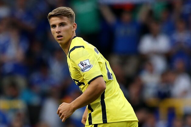 LONDON, ENGLAND - AUGUST 09: Tom Carroll of Spurs looks on during a pre season friendly match between Tottenham Hotspur and FC Schalke at White Hart Lane on August 9, 2014 in London, England. (Photo by Jan Kruger/Getty Images)