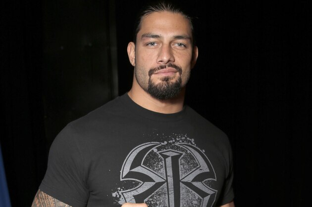 WWE Roman Reigns attends the WWE 2K15 SummerSlam Confidential Panel at Club Nokia, on Saturday, August 16, 2014 in Los Angeles. (Photo by Todd Williamson/Invision for 2K/AP Images)