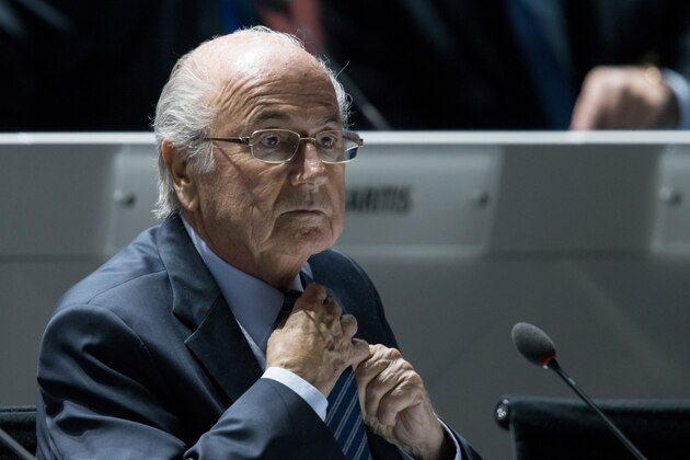 ZURICH, SWITZERLAND - MAY 29: FIFA President Joseph S. Blatter looks on prior to the 65th FIFA Congress at Hallenstadion on May 29, 2015 in Zurich, Switzerland. (Photo by Philipp Schmidli/Getty Images)